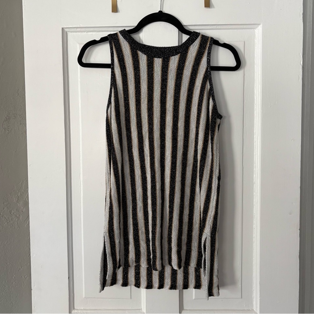 River Island Striped Sparkly Top Size US 6
